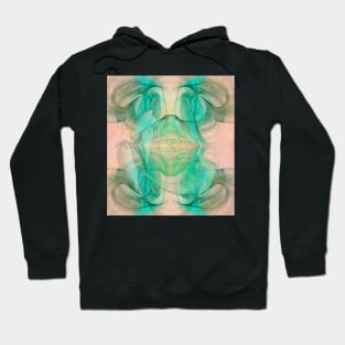 Mysterious rose emerging from the fractal space Hoodie